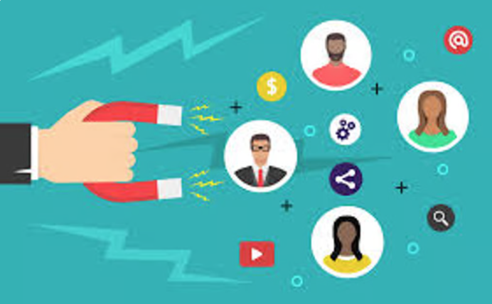 a magnet attracting customers